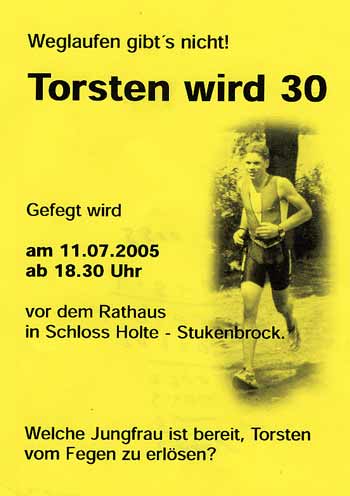 Torsten Selker muss fegen